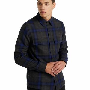 Icebreaker Men's Merino 200 Dawnder Long Sleeve Flannel Shirt Plaid